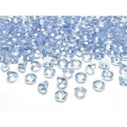 Diamentowe konfetti - błękitne (12 mm)