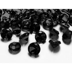 Diamentowe konfetti - czarne (20 mm)