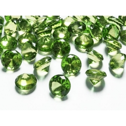Diamentowe konfetti - zielone (20 mm)
