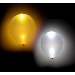Balony LED - złote i srebrne (4 szt.)