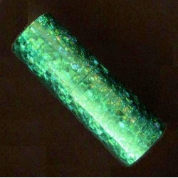 Serpentyna holograficzna - zielona